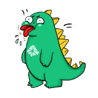 😛 emoji Krystal Dinosaur Telegram sticker 6 of 21