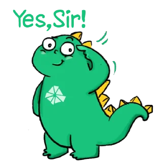 🤚 emoji Krystal Dinosaur Telegram sticker 8 of 21