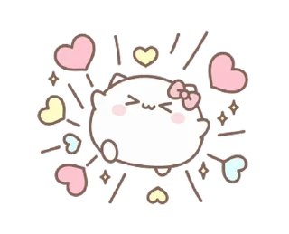 ⭐ emoji tiny lovely cat @stickieri Telegram sticker 8 of 24