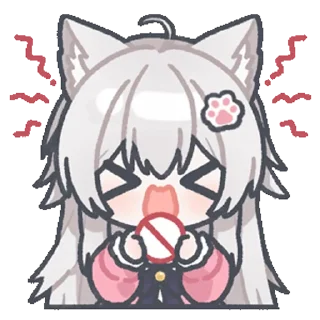🚫 emoji 桃源猫猫 @zhaxia_cn Telegram sticker 6 of 16