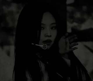 💗 emoji Jennie dark Telegram sticker 10 of 24
