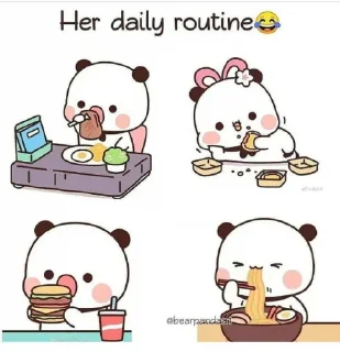 🌸 emoji @Opstickerpacks 🌟Bear panda 💫🌸 Telegram sticker 6 of 120
