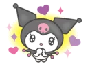 🙏 emoji Kuromi Telegram sticker 5 of 13