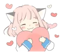 ❤ emoji ねこみみっこネココ1 Telegram sticker 11 of 40