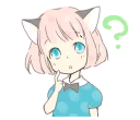 ❓ emoji ねこみみっこネココ1 Telegram sticker 17 of 40