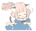 😌 emoji ねこみみっこネココ1 Telegram sticker 8 of 40