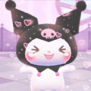 Sticker from sanrio stuffs` @moomiine