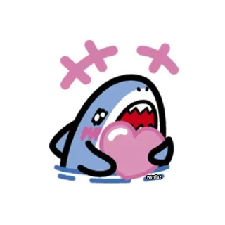 Sticker from sean ozawa suka hiu kecil