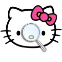 🔎 emoji Hello Kitty Telegram sticker 8 of 10