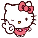 👋 emoji Hello Kitty Telegram sticker 5 of 10
