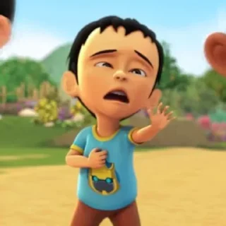 🌚 emoji Upin Ipin meme Telegram sticker 14 of 24