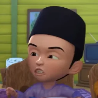 🌚 emoji Upin Ipin meme Telegram sticker 10 of 24