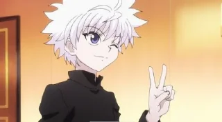 ✌️ emoji Killua Telegram sticker 7 of 13