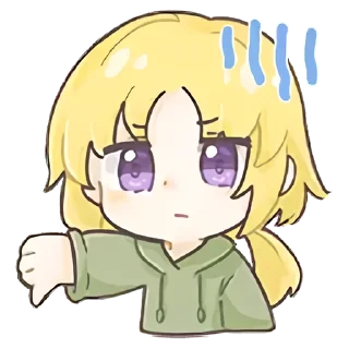 👎 emoji 啵啵小狗341_B站充电表情包+UP主大表情 @Second_Xiaowo , @AfterLeaves Telegram sticker 17 of 23