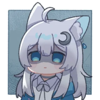 👩 emoji 铃月喵1 @zhaxia_cn Telegram sticker 7 of 16