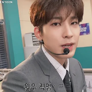🐾 emoji Wonwoo The Kelly Clarkson Show BEHIND Telegram sticker 9 of 21