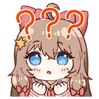 ❓ emoji 嘉然 by @sparanoid Telegram sticker 16 of 48