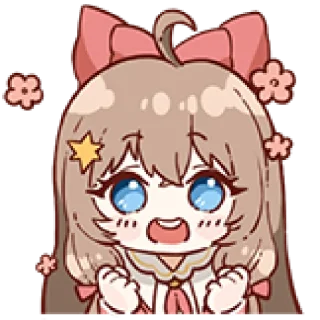 😊 emoji 嘉然 by @sparanoid Telegram sticker 22 of 48
