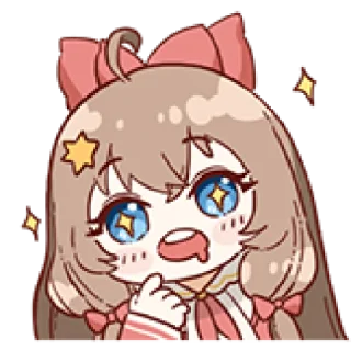 🤤 emoji 嘉然 by @sparanoid Telegram sticker 18 of 48