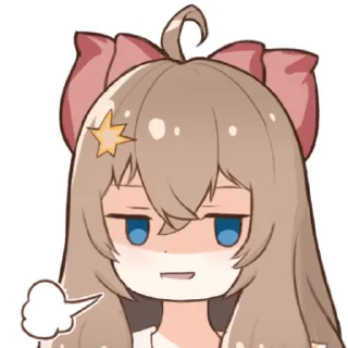 😑 emoji 嘉然 by @sparanoid Telegram sticker 7 of 48