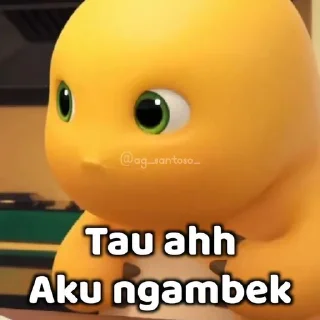 🫥 emoji Si kuning punya @keiical Telegram sticker 8 of 32