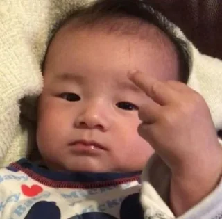 🖕 emoji MEME AWAL GANTENG GAN Telegram sticker 10 of 26