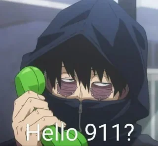 🚨 emoji Anime memes Telegram sticker 12 of 100