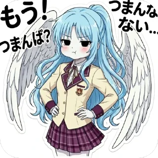🫥 emoji Angel Telegram sticker 8 of 10