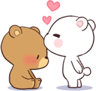 😘 emoji @Opstickerpacks 💖Milk & mocha 🌟🌸 Telegram sticker 12 of 35