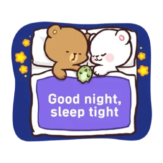 😴 emoji @Opstickerpacks 🌟Milk & Mocha 💖💫 Telegram sticker 24 of 25