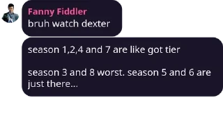 👌 emoji Fanny recommending Dexter Telegram sticker 24 of 26