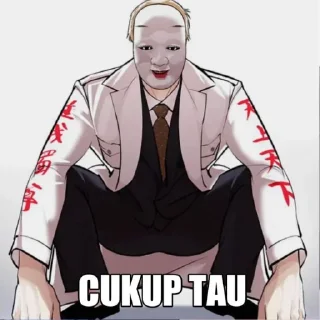 Sticker from meme lookism