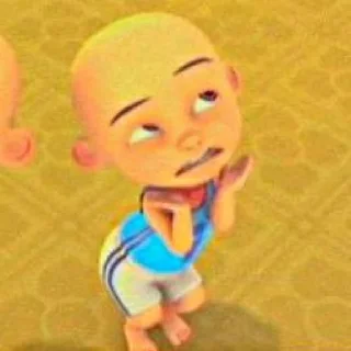 Sticker from ≛ meme upin & ipin @zrylly ≛
