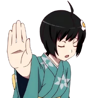 Sticker from Monogatari || @anime_sticker_noob