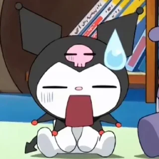 😓 emoji Kuromi Telegram sticker 21 of 105