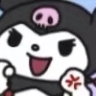 😃 emoji Kuromi Telegram sticker 24 of 105