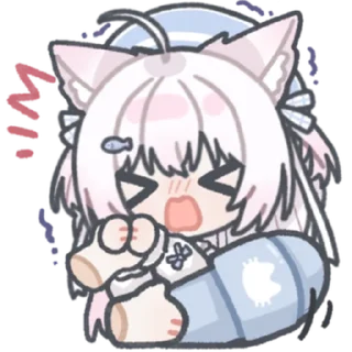 👉 emoji 铃芽荼荼 @zhaxia_cn Telegram sticker 22 of 97