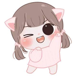 🥰 emoji @waesticker Meow! <3 Telegram sticker 15 of 41