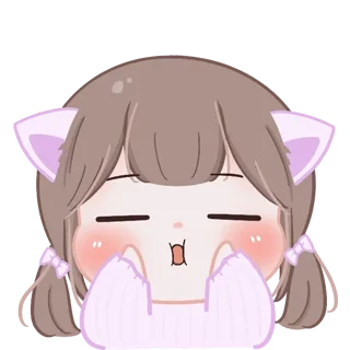 😌 emoji @waesticker Meow! <3 Telegram sticker 22 of 41