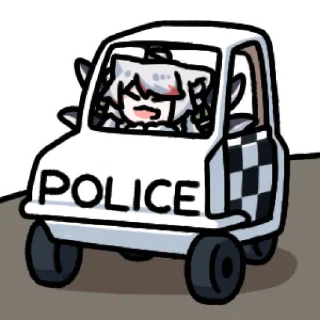 🚓 emoji 触手猫猫 @zhaxia_cn Telegram sticker 3 of 16