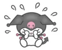 😭 emoji Kuromi Telegram sticker 13 of 13