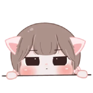 😐 emoji meow! :3 | @cutestickers4you Telegram sticker 18 of 40