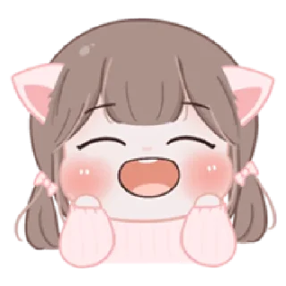 😄 emoji meow! :3 | @cutestickers4you Telegram sticker 19 of 40