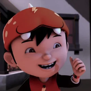 🚲 emoji @lilbebekuromi : Boboiboy % Telegram sticker 5 of 35