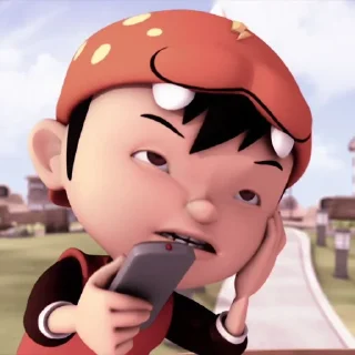 🚲 emoji @lilbebekuromi : Boboiboy % Telegram sticker 24 of 35