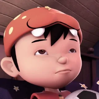 🚲 emoji @lilbebekuromi : Boboiboy % Telegram sticker 6 of 35