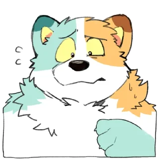 😰 emoji Gum Dog Telegram sticker 24 of 30