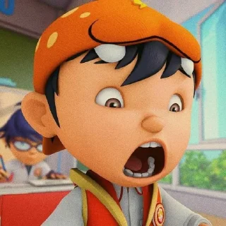 😧 emoji Boboiboy @StikerAkuKamu Telegram sticker 13 of 14