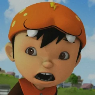 😮 emoji Boboiboy @StikerAkuKamu Telegram sticker 14 of 14