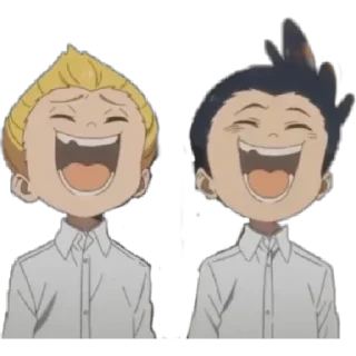 😆 emoji Promised Neverland @animestickerchannel Telegram sticker 24 of 52